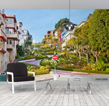 Picture of Famous Lombard Street San Francisco California